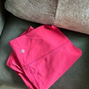 Lululemon like new hot pink leggings soft like butter 10